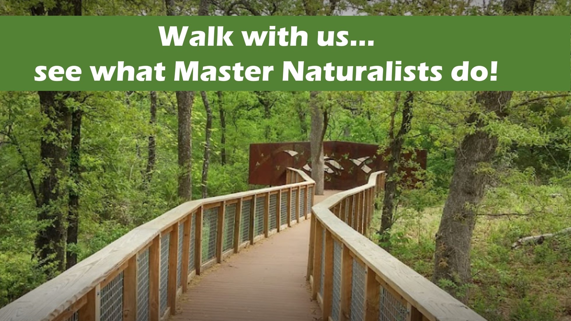 Walk with us and see what Master Naturalists do